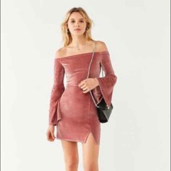 Urban Outfitters Pink Velvet Dress - Picture 3 of 8
